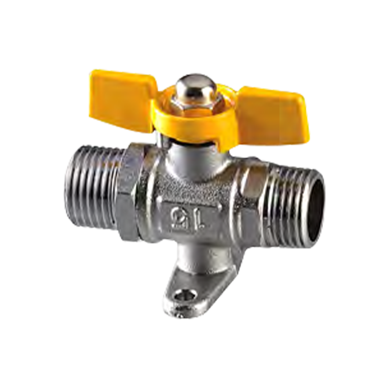 Kaksinkertainen ulkoinen lankapalloventtiili pohjalla