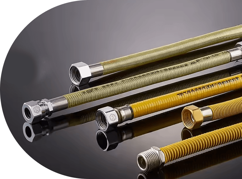 Metallipakattu ruostumattomasta teräksestä valmistettu kaasuletku ZLR-14